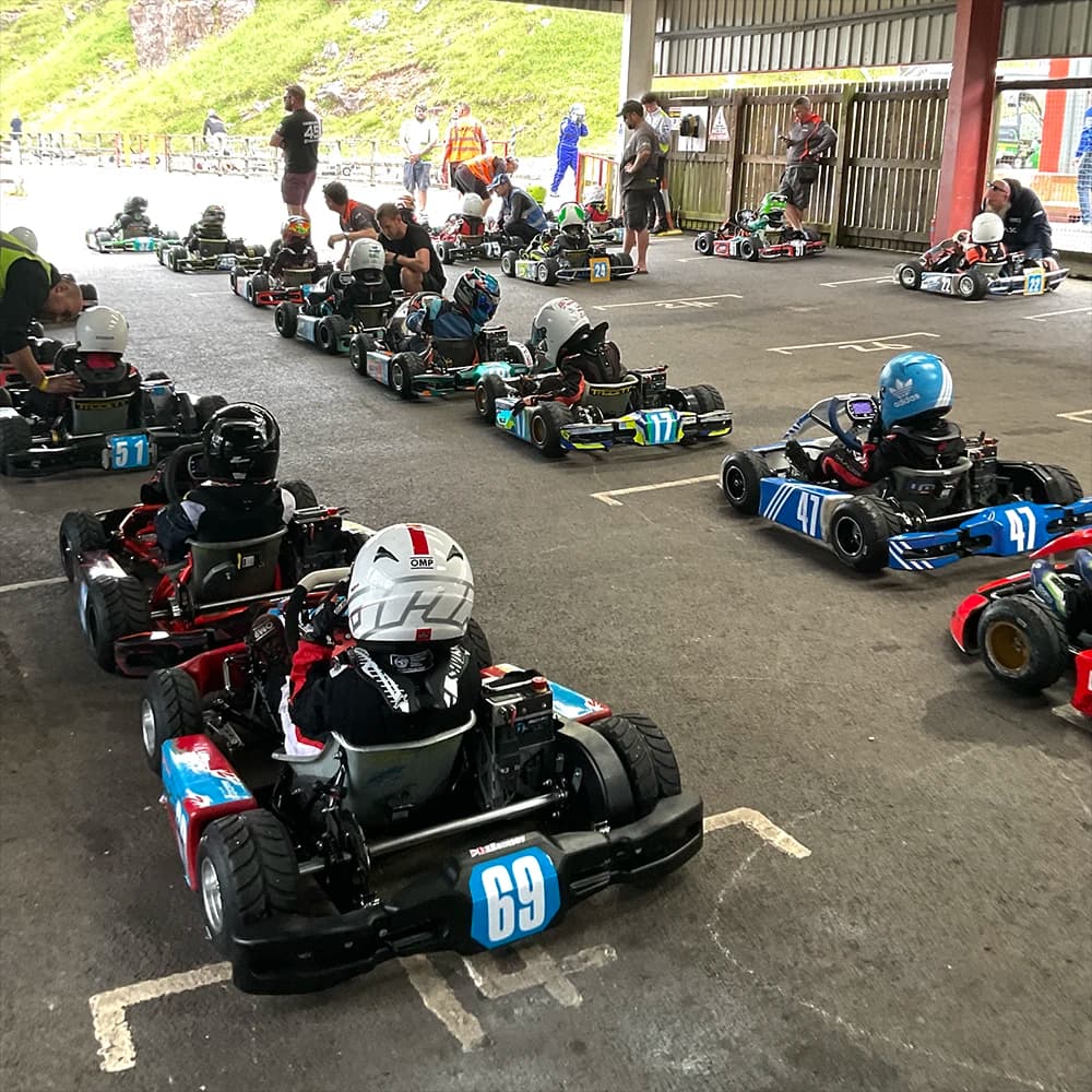 Professional kart racing instruction